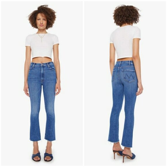 💕MOTHER💕 The Hustler Ankle Fray Jeans ~ Grasping At Straws 31 NWOT - Picture 7 of 16